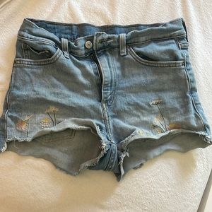 Levi’s High Waisted Floral Shorts